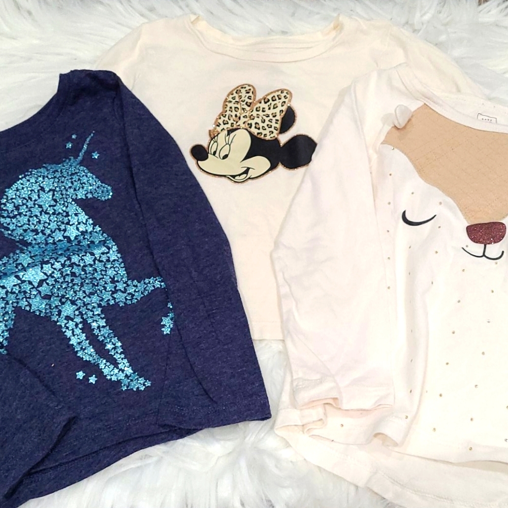 Lot of 3 Toddler girls tops- 2T